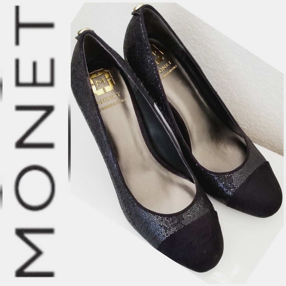 MONET VBLACK SPARKLY HEELS " SPECIAL EDITION "SHOE